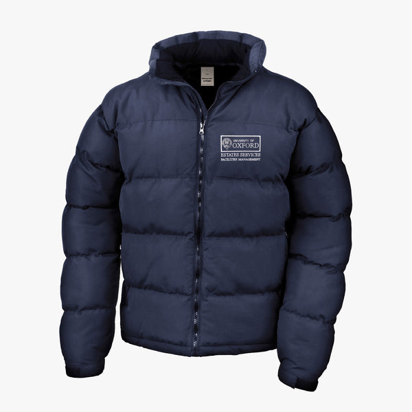 Load image into Gallery viewer, Estates Services Men&#39;s Classic Puffer Jacket Navy
