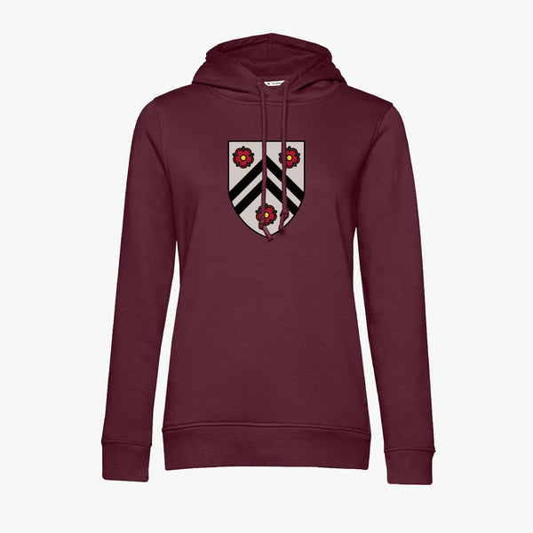 Load image into Gallery viewer, Ladies Oxford College Arms Organic Printed Hoodie
