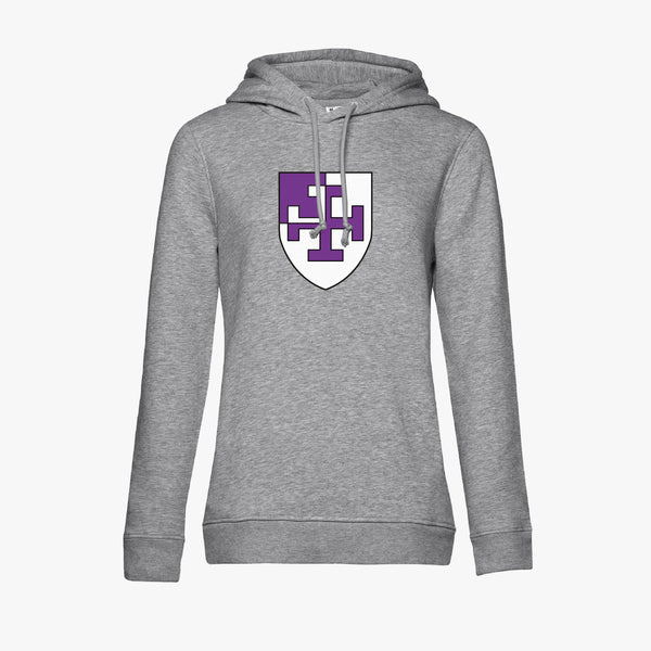 Load image into Gallery viewer, Ladies Oxford College Arms Organic Printed Hoodie
