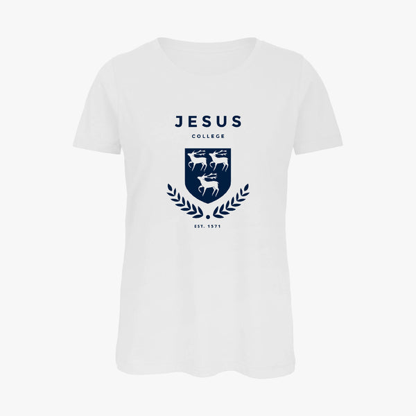 Load image into Gallery viewer, Jesus College Ladies Organic Laurel T-Shirt
