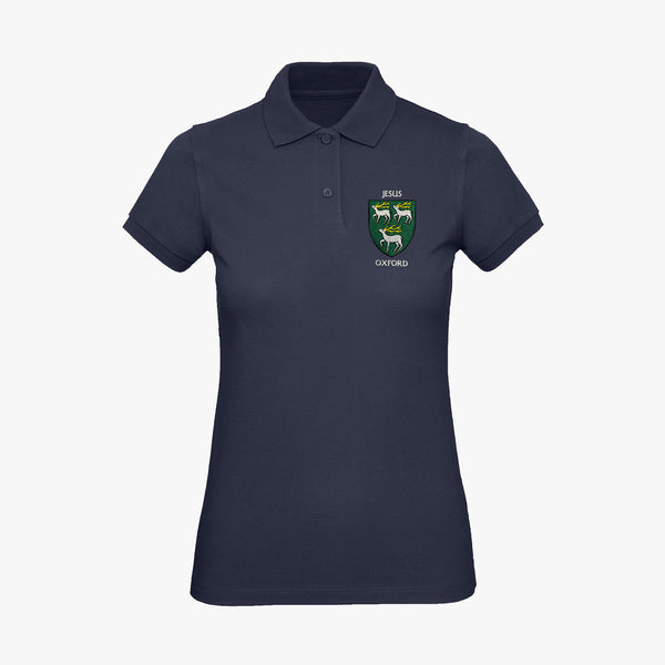 Load image into Gallery viewer, Jesus College Ladies Organic Embroidered Polo Shirt
