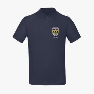 Men's Oxford College Organic Embroidered Polo Shirt