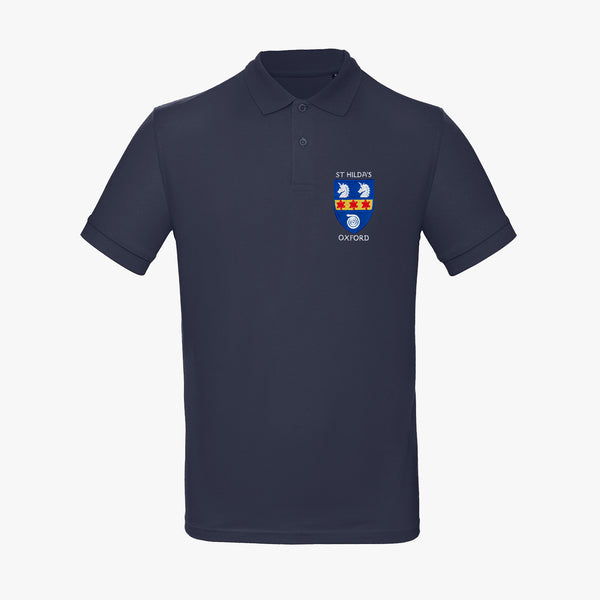 Load image into Gallery viewer, St Hilda&#39;s College Men&#39;s Organic Embroidered Polo Shirt
