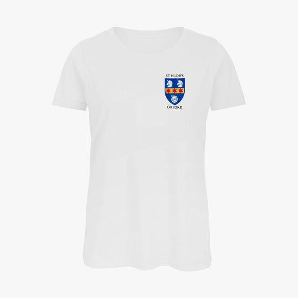 Load image into Gallery viewer, St Hilda&#39;s College Ladies Organic Embroidered T-Shirt
