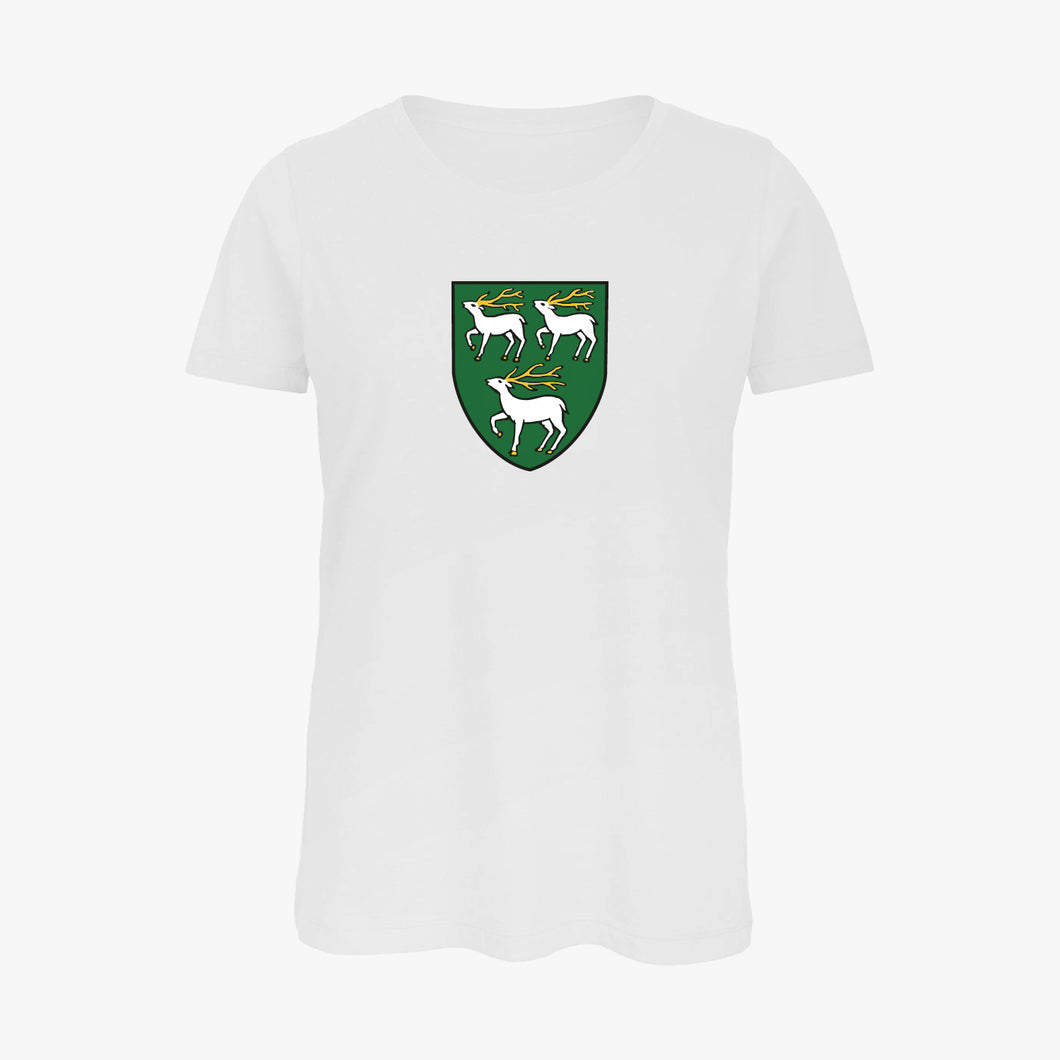 Jesus College Ladies Oxford Arms Organic T-Shirt