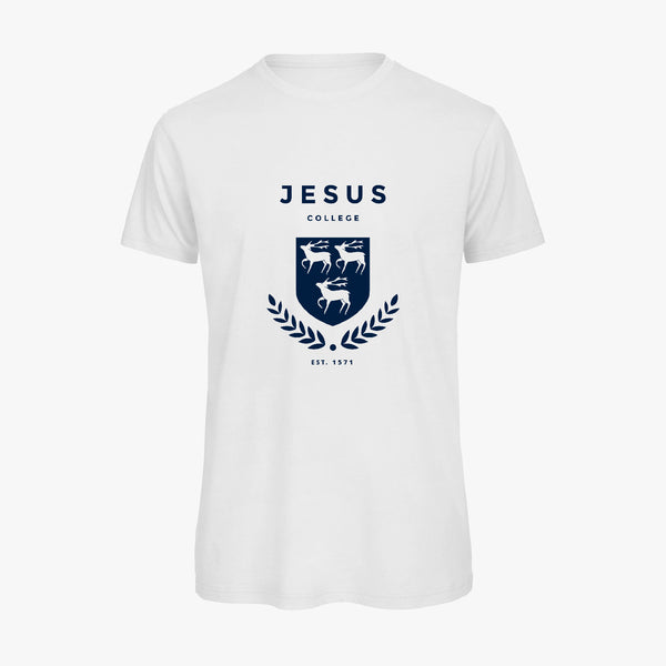 Load image into Gallery viewer, Jesus College Men&#39;s Organic Laurel T-Shirt
