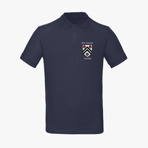 Men's Oxford College Organic Embroidered Polo Shirt