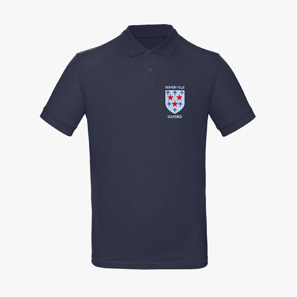 Load image into Gallery viewer, Somerville College Men&#39;s Organic Embroidered Polo Shirt
