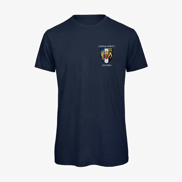 Load image into Gallery viewer, Corpus Christi College Men&#39;s Organic Embroidered T-Shirt
