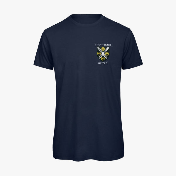 Load image into Gallery viewer, St Catherine&#39;s College Men&#39;s Organic Embroidered T-Shirt
