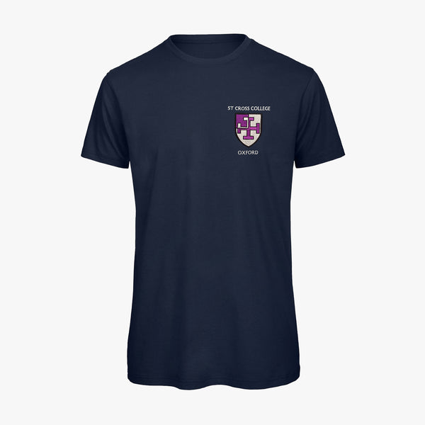 Load image into Gallery viewer, St Cross College Men&#39;s Organic Embroidered T-Shirt
