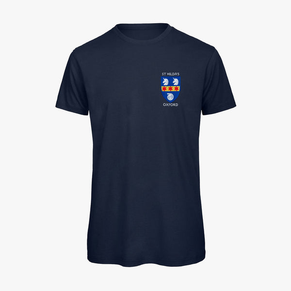 Load image into Gallery viewer, St Hilda&#39;s College Men&#39;s Organic Embroidered T-Shirt
