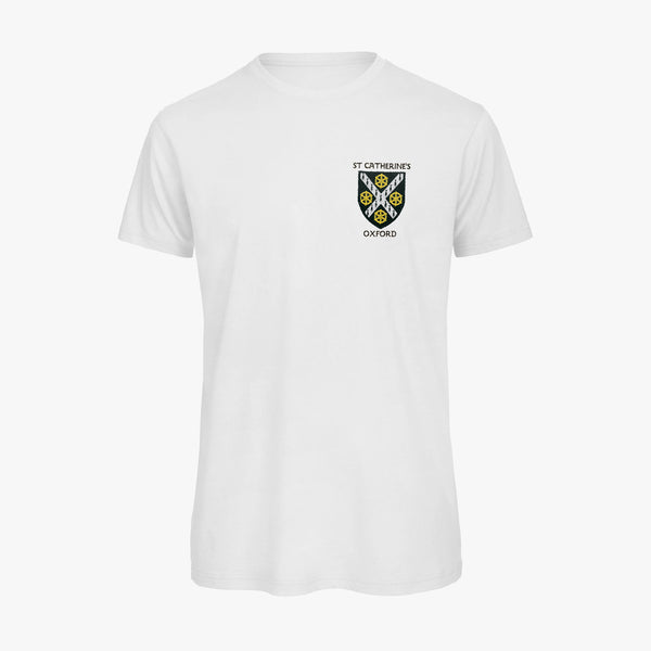 Load image into Gallery viewer, St Catherine&#39;s College Men&#39;s Organic Embroidered T-Shirt
