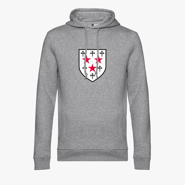 Load image into Gallery viewer, Somerville College Men&#39;s Arms Organic Printed Hoodie
