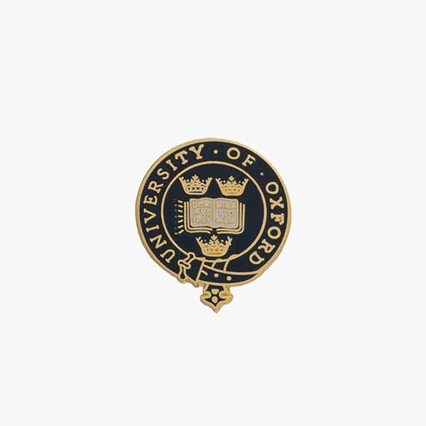 Load image into Gallery viewer, Official University of Oxford Blue Crest Lapel Pin
