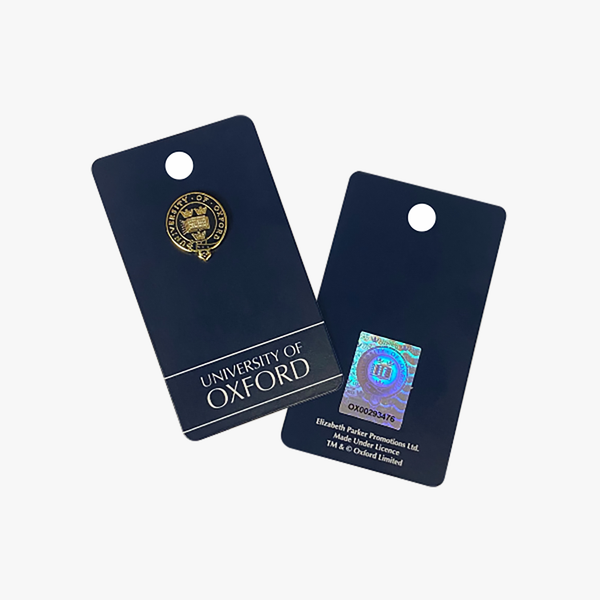 Load image into Gallery viewer, Official University of Oxford Blue Crest Lapel Pin
