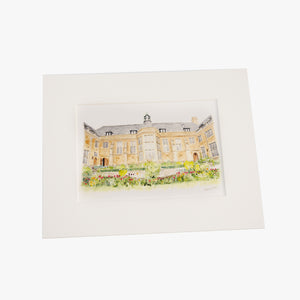 Catherine Paine Rhodes House Watercolour - Medium 8x10 inches (Internal)